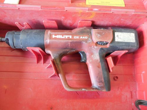 Hilti DX A40 .27 Cal Powder Actuated Nail Gun Kit With Case