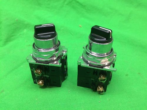 *lot of 2* cutler hammer 10250t/91000t 2 position selector switch for sale