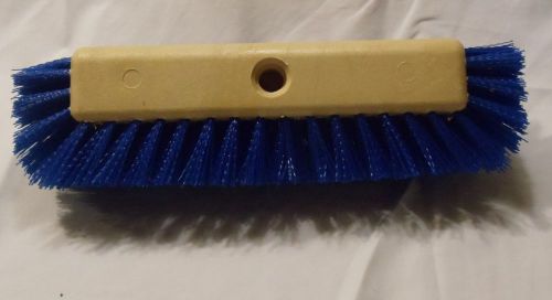 NEW IMPACT ALL ANGLE SCRUB BRUSH 10&#034; Add a Handle BLUE 1 3/4&#034; TRIM BRISTLES