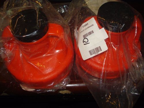 OIL SAFE Utility Lids Orange 31893 QTY 2 Lids |NJ1|