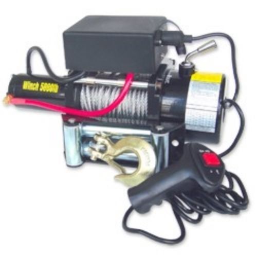 True 5,000LB 12 Volt ELECTRIC WINCH (boat,trailer, etc) 12V    *$1.00 SPECIAL!!!