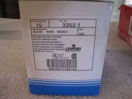 Leviton 3352-1 Medium Base, One-Piece, Keyless, Incandescent, Phenolic Lampholde