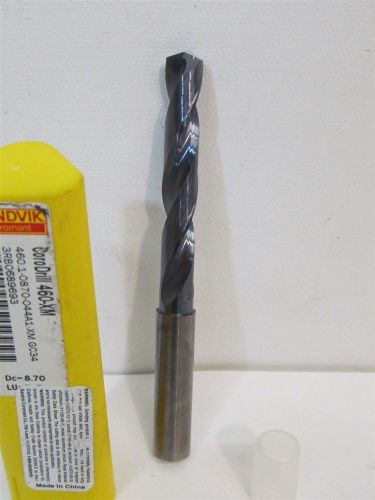 Sandvik / Coromant CoroDrill 460-XM, 0.3425&#034;, Solid Carbide Drill Bit