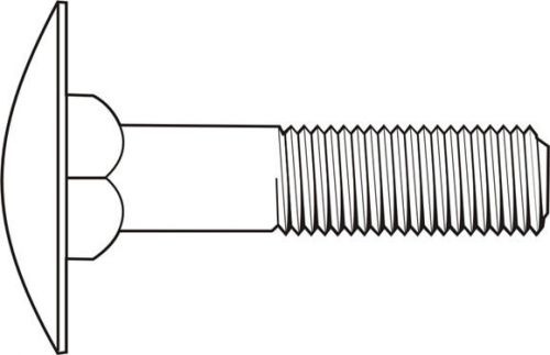 3/8&#034;-16 x 3&#034; (FT) Coarse Thread A307 Grade A Step Bolt Zinc Plated Pk 50