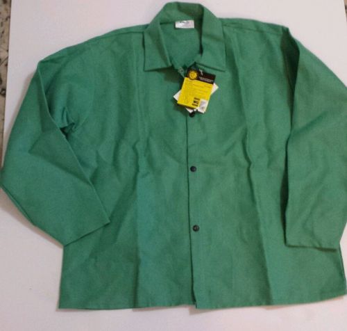 Revco Black Stallion F9-30C 30&#034; 9oz. Green XL Cotton Welding Jacket Heat NEW