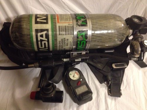 MSA Firehawk W/Tank 2 Masks High Pressure W/PALS &amp; Mounting Brackets