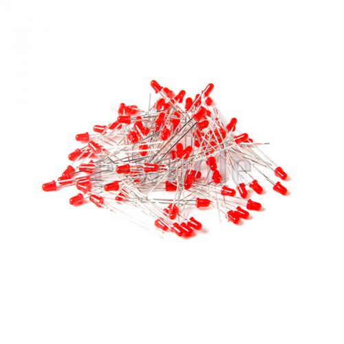 100pcs LED 3mm Light-emitting Diode Red Color Red Light Super Bright HPP