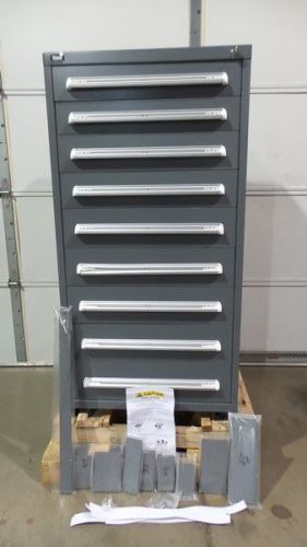 Stanley Vidmar SEP3140ALVG 59x30x27-3/4 In 9 Drawer 400 Lb Cap Drawer Cabinet