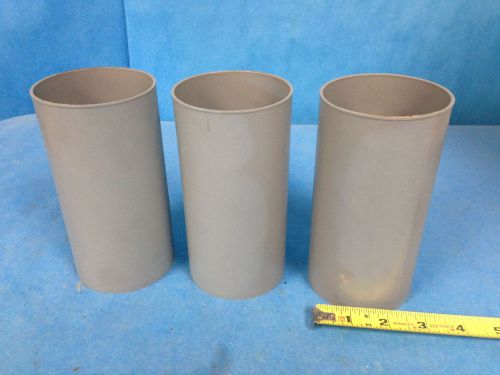 M.a. industries inc. plastic cylinder mold 3&#034; diameter, 6&#034; height lot of 3 for sale