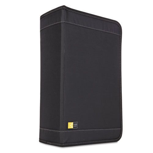 Cd/dvd wallet holds 136 discs, nylon, black for sale