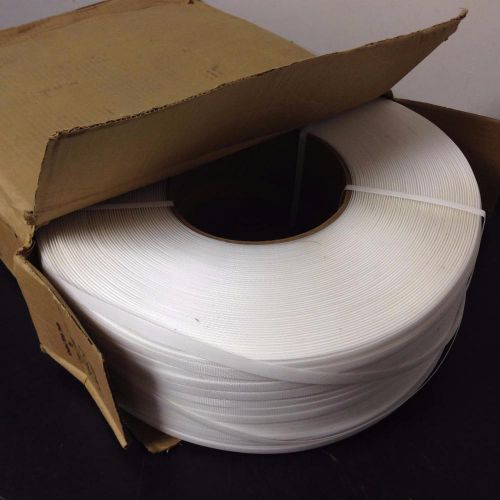 M4835-6W Polypropylene Strapping Machine Grade 1/2&#034;x .025&#034; x 9000&#039; White 8&#034;x 6&#034;/