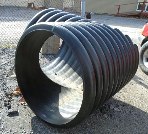 42&#034; DIAMETER X 49&#034; LENGTH BLACK CORRUGATED DRAIN PIPE ELBOW