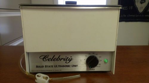 CELEBRITY SOLID STATE MEDICAL / DENTAL TABLETOP ULTRASONIC CLEANER USED