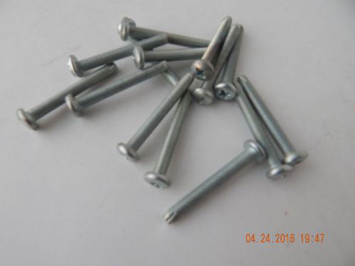 Pan head phillips machine screw type f. 10/32 x 1 1/2&#034;  zinc 25 pcs. new for sale