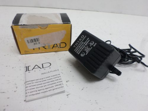 Triad AC Adaptor WDU6-1200 120VAC 60Hz 7.5W Class 2 Transformer 6VDC 1.2A