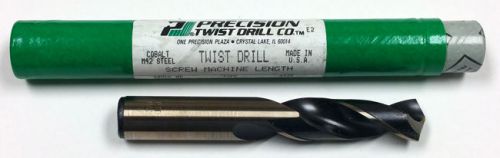 11/16&#034; COBALT S.M. LENGTH DRILL, 2-7/8&#034; LOF, 4-5/8&#034; OAL, PTD M40CO 46044