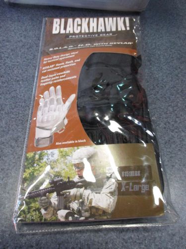 Blackhawk S.O.L.A.G. H.D. Glove w/ Kevlar, Black, Size Medium