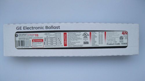 GE432MAX-G-N-DIYB T8 93868 UltraMax G-Series GE Instant Start Ballast 4N 120-277