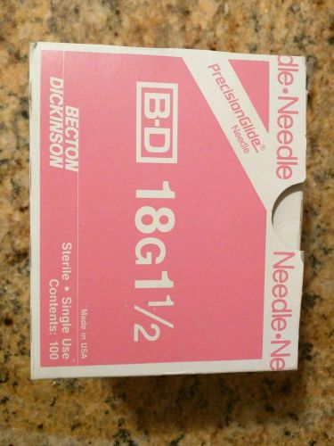 Box of bd precisionglide hypodermic needles ref:305196 for sale