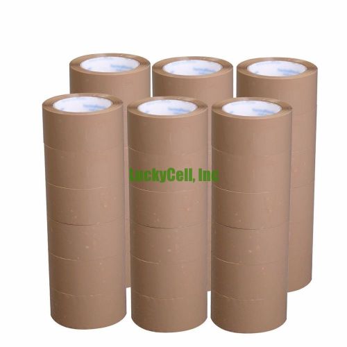 36 Rolls Premium Brown Carton Box Sealing Packing Tape 2.5 Mil Thick 2&#034;x110 yard