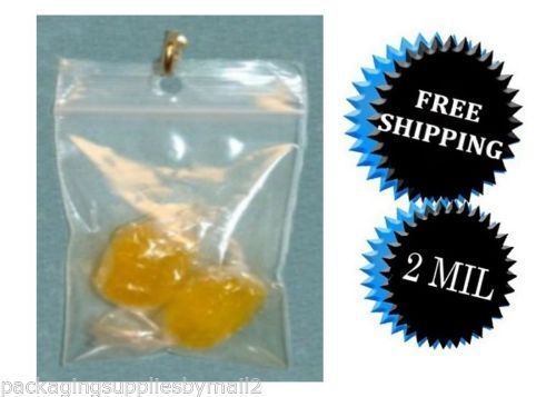 1000 8&#034;x8&#034; Clear w/ Hang Hole 8x8 Ziplock Bag Plastic Pharmacy Bags 2 Mil