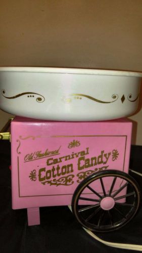 NOSTALGIA OLD FASHIONED CARNIVAL COTTON CANDY MAKER MACHINE &amp; MAKER KIT