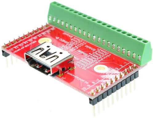 HDMI Type A Female socket Breakout Board, adapter,  eLabGuy HDMI-AF-BO-V1BS