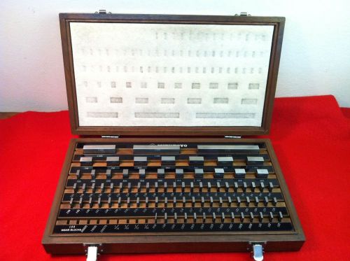 Mitutoyo 516-904 81Pc Gage Block Complete Set .050-4.000&#034; Japan Excellent!