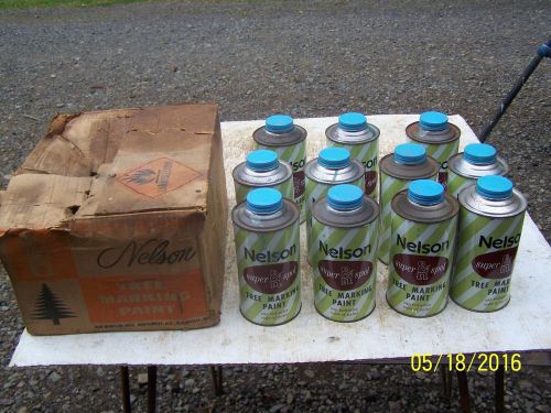 NOS 11 Quarts Nelson Super Spot Blue Tree Marking Paint