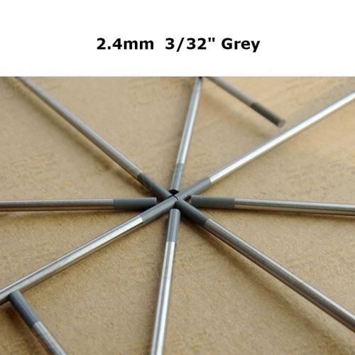 Grey wc20 ceriated tungsten electrode 2.4mm x 150mm 3/32&#034; x 6&#034; tig welding 10pk for sale
