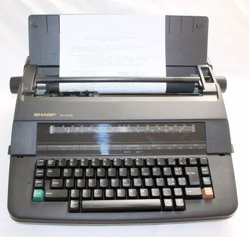 Sharp PA 3100 II Portable Electronic Intelliwriter Typewriter