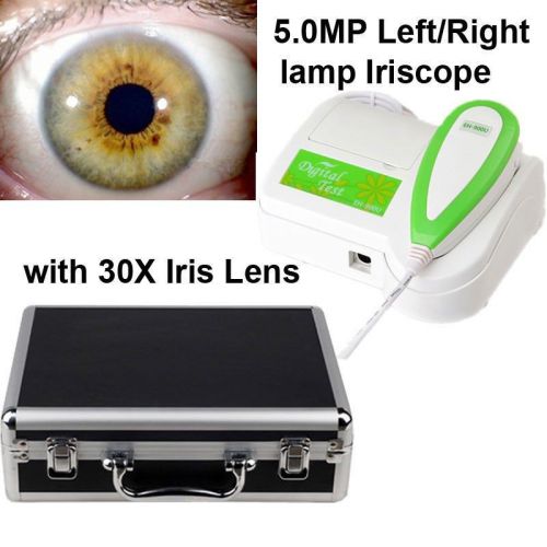 New 5.0mp usb left/right lamp iriscope iridology camera pro software iris lens for sale