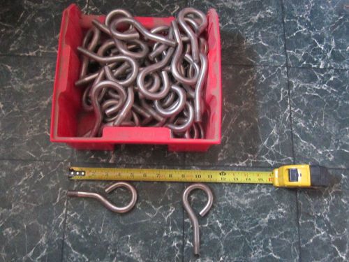 Stainless Steel 304 S/S 50 Pcs Bent Eye Bolt 1/2&#034;-13 Not for Lifting 5.25&#034; Long