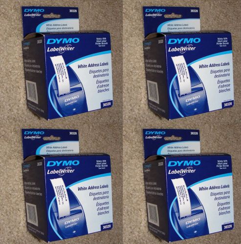 4 Box 8 Rolls Dymo 30320 Dymo Labelwriter 520 White Address Labels Dymo 450 More