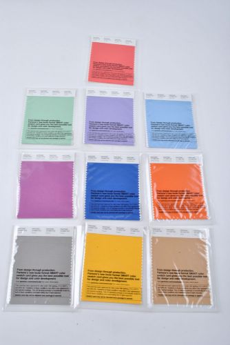 Pantone Fashion + Home Top 10 Color Set Spring 2014 18-3224 16-3823 17-1360 TCX