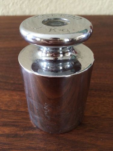 Vintage Toledo Calibration Weight 1kg round edge 