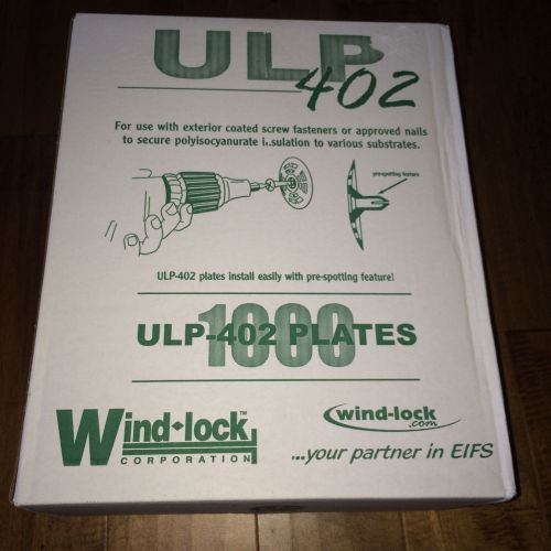 Wind lock ulp-402 plates insulation fasteners (1000 count) new! w/o screws for sale