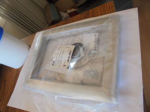 hubbell sa3084 carpet flange aluminum 2 gang brand new sealed w/screws