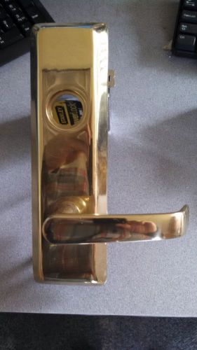 LOCKSMITH USED CORBIN R605 PANIC EXIT TRIM US3 POL BRASS (SPECIFY HAND)