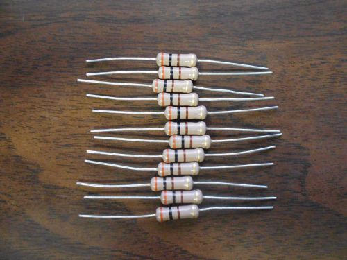 12 PCS 300 ohm 300R 1Watt Carbon Film Resistors 1W Resistor 5% TOL