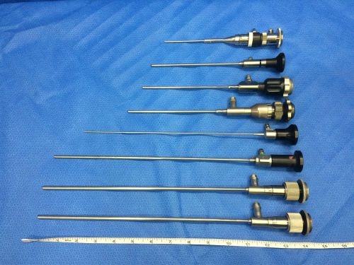 LOT OF 8 STRYKER GYRUS ACMI 3M AUTO SUTURE ARTHROSCOPE SCOPE LAPAROSCOPE