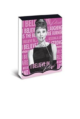 Graphique - Audrey Hepburn Purse Notes, 3 x 4&#034;, Pink &amp; black, 75 note pages