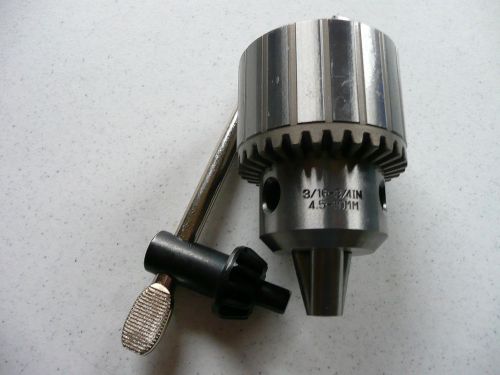 MACHINIST CHUCK (fits-Jacobs 36KD)#3Jacobs Taper Mount-3/16&#034;-3/4&#034;Cap. Japan Mfg