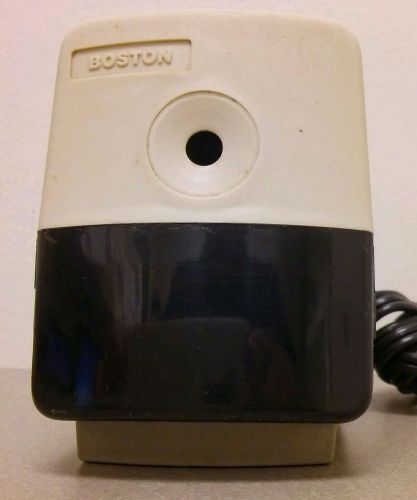 BOSTON Model 19 Beige Electric Pencil Sharpener Made in USA Works Great 296A