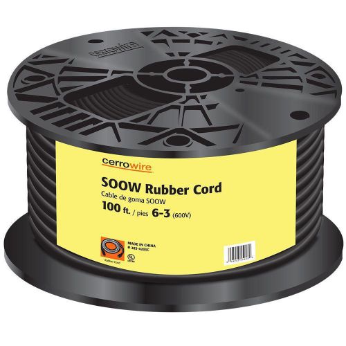 Cerrowire 100 ft. 6/3 SOOW Cord - Black