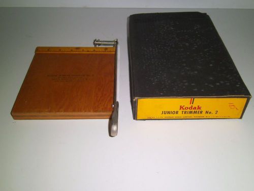 VTG Kodak No 2 JUNIOR TRIMMER small paper/photo cutter Scrapbook Crafts NIB