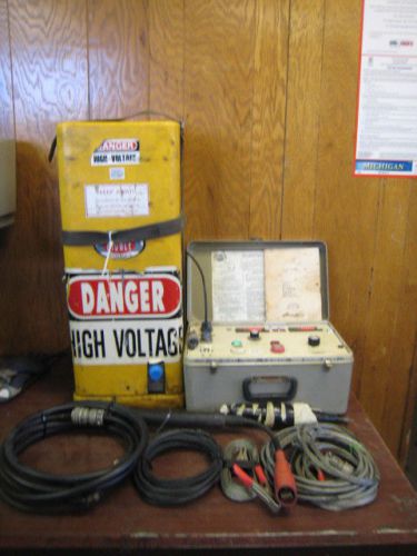 BIDDLE DC DIELECTRIC TEST SET 70 KILOVOLTS 220070 TRANSFORMER CABLES