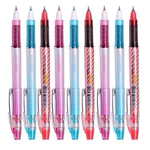 Morning Glory Mach Campus Pearl Roller Ball Pen -0.28 Mm-red,blue,black-color