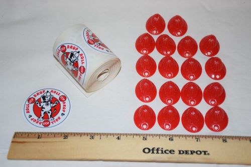 150+ Reward Stickers STOP-DROP-ROLL Fire Safety Education Kids Children 2&#034; ROUND