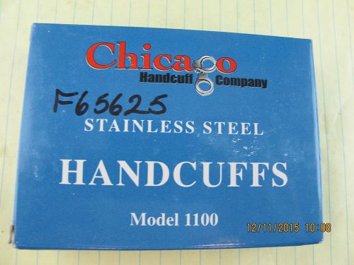 Chicago handcuffs with original box &amp; 2 keys model1100 new military surplus for sale